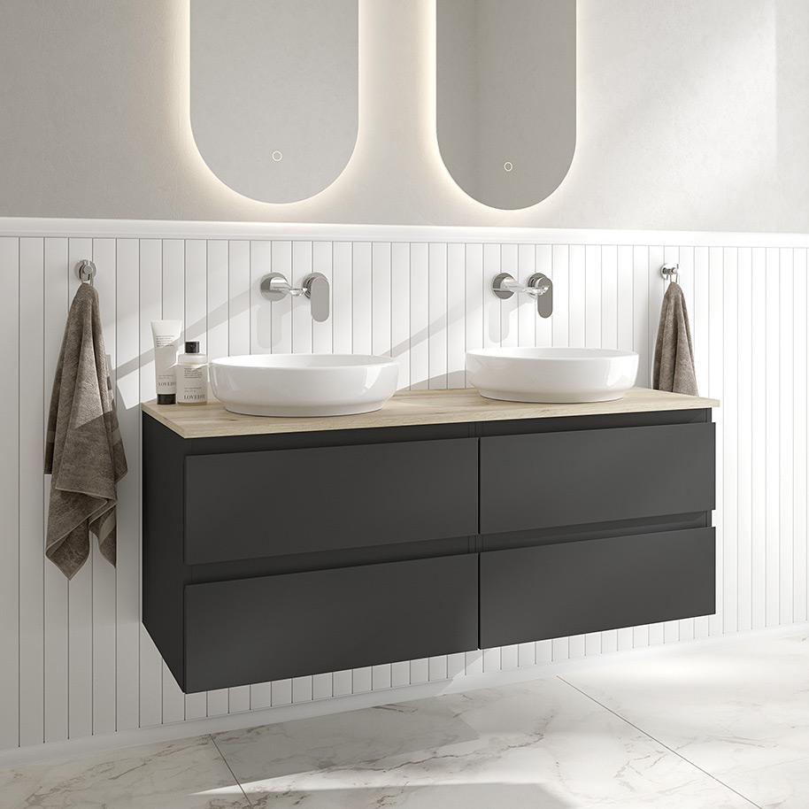 Oltens Vernal szafka 60 cm podumywalkowa wisząca grafit mat 60000400 - Wysyłka w 24h
