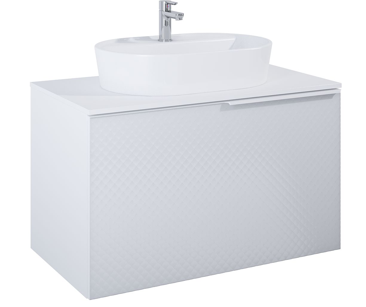 Elita Glam szafka 91x47,1x54 cm podumywalkowa wisząca white matt RE010900165290