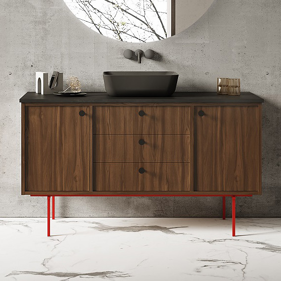 Elita Legacy szafka 140x45,6x54 cm podumywalkowa wisząca orzech amerykański RE01140109D480
