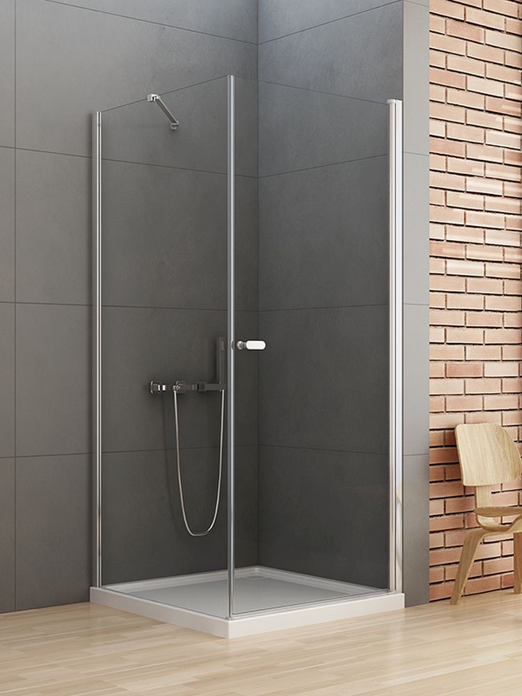 New Trendy New Soleo kabina prysznicowa 100x90 cm prostokątna chrom/szkło przezroczyste D-0142A/D-0088B