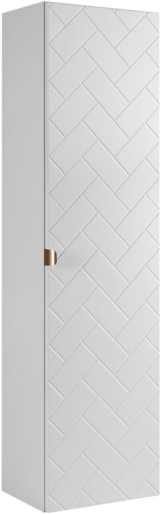 Rodan Trend szafka 35x27x136 cm boczna wisząca biała