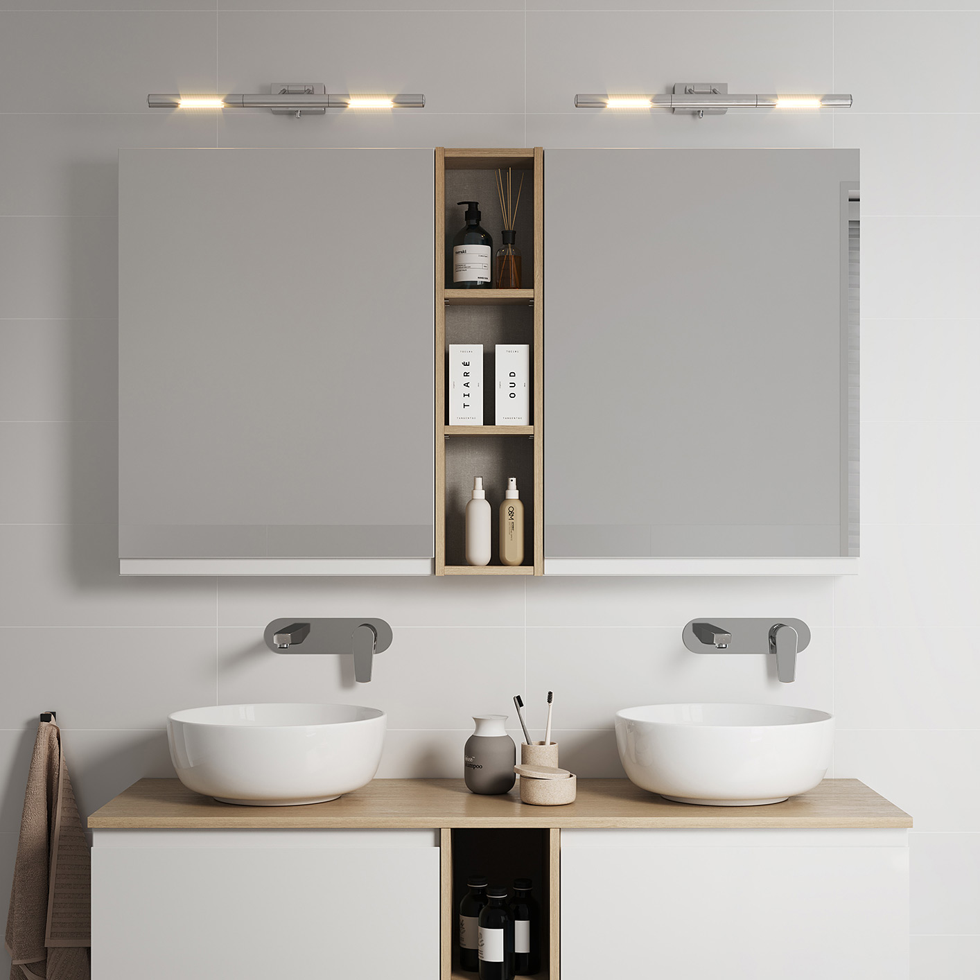 Cersanit Moduo szafka 60 cm lustrzana wisząca biała S929-018 - Wysyłka w 24h