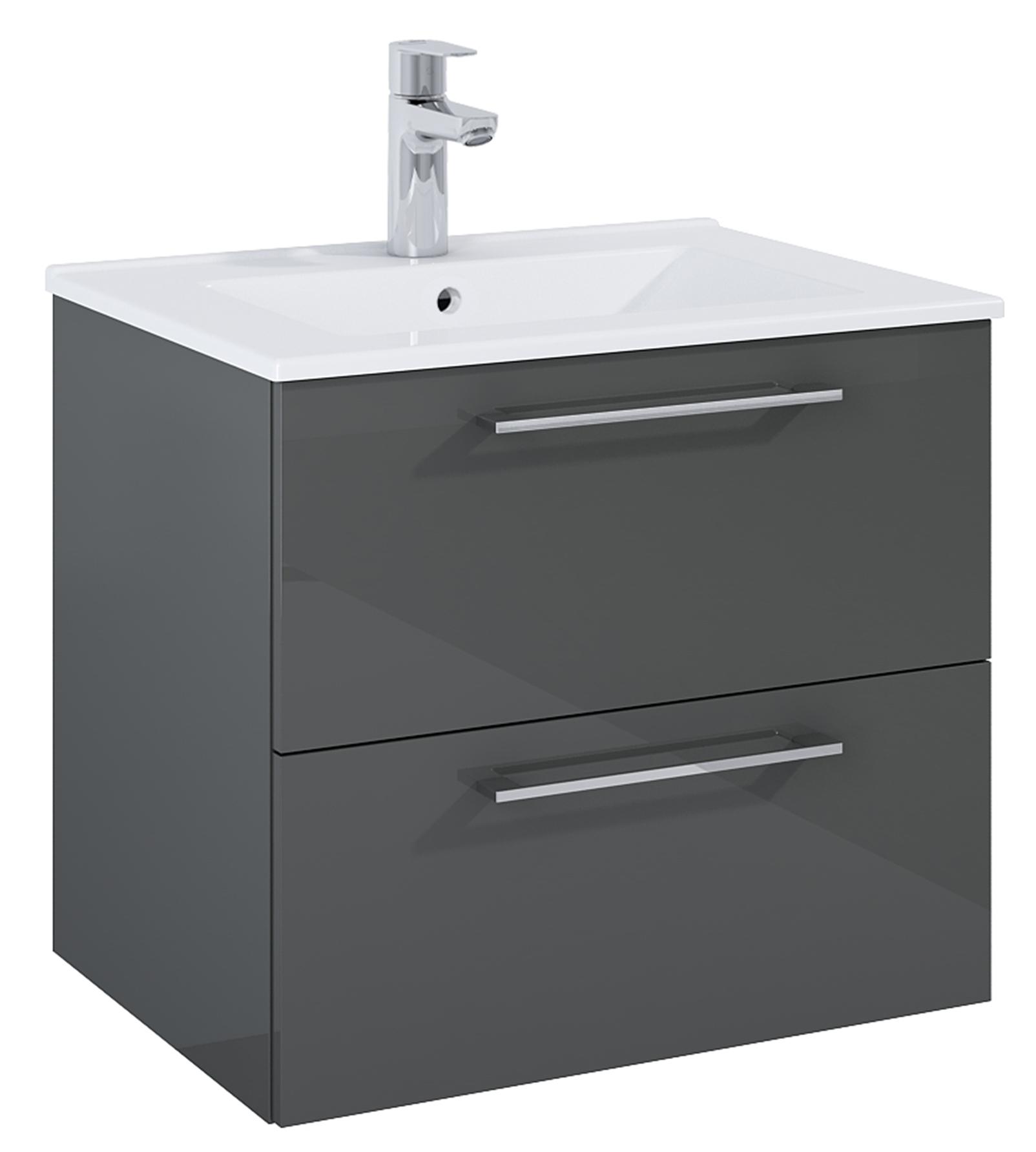 Roca Roma szafka 60x45,6x53 cm podumywalkowa wisząca szara antracyt A857949153 - Wysyłka w 24h