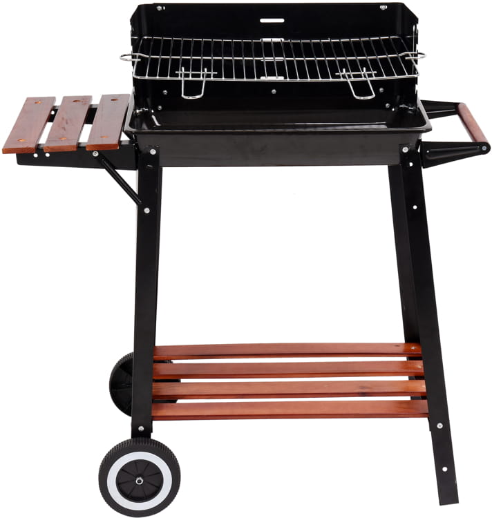 Przenośny grill ogrodowy z 2 półkami