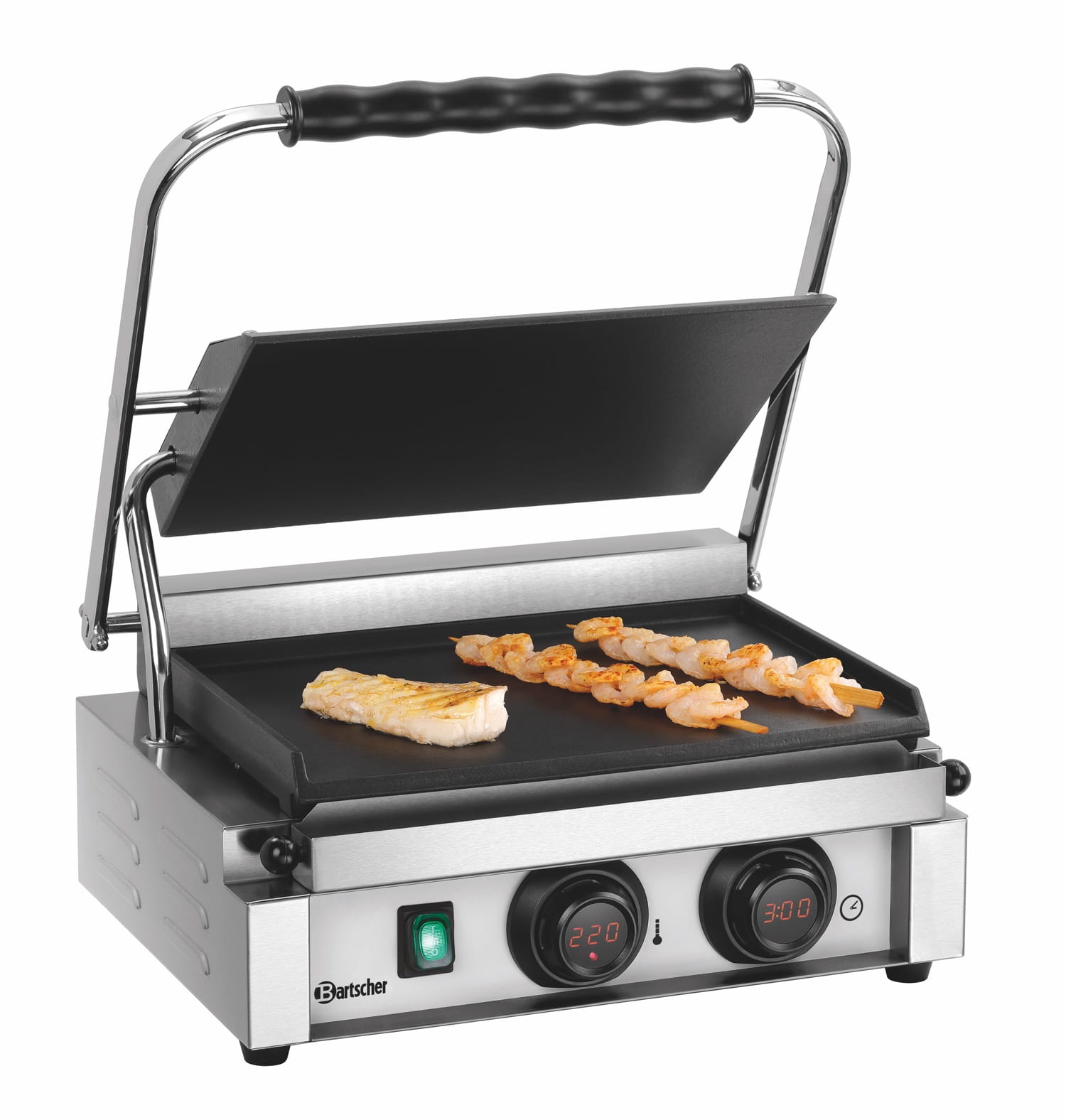 Grill kontaktowy Panini gładki timer Bartscher