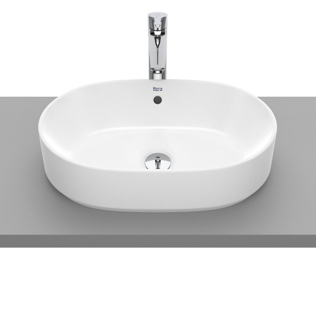 ROCA Umywalka nablatowa GAP biała ceramiczna owalna bez otworu z prze