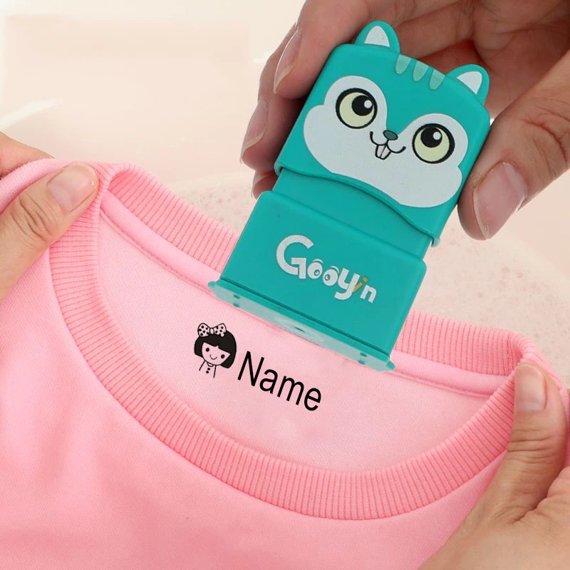 Personalizowana pieczątka do odzieży dla dzieci – imię, nazwisko, telefon