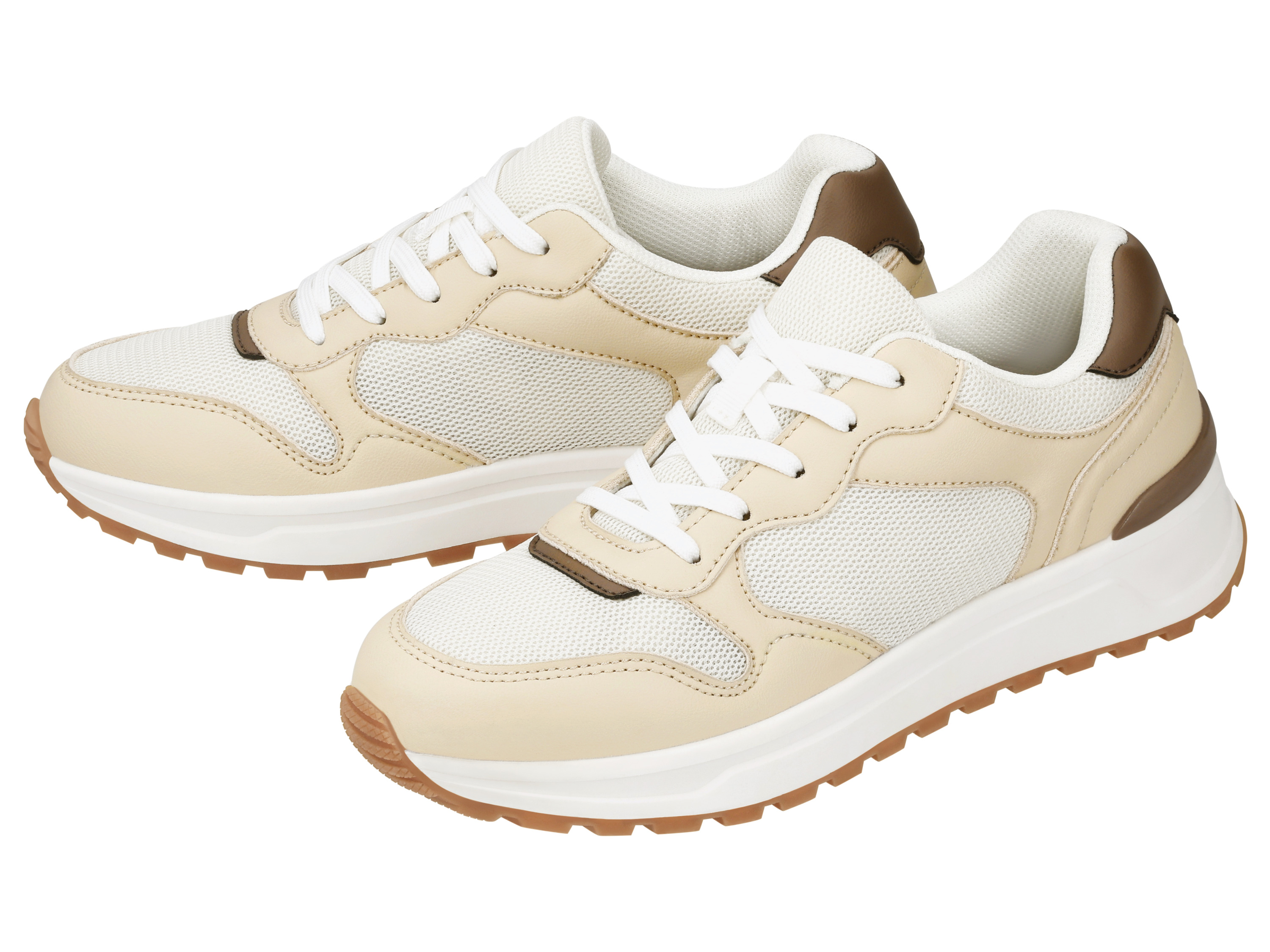 esmara Buty sneakersy damskie Beżowy/taupe, 41