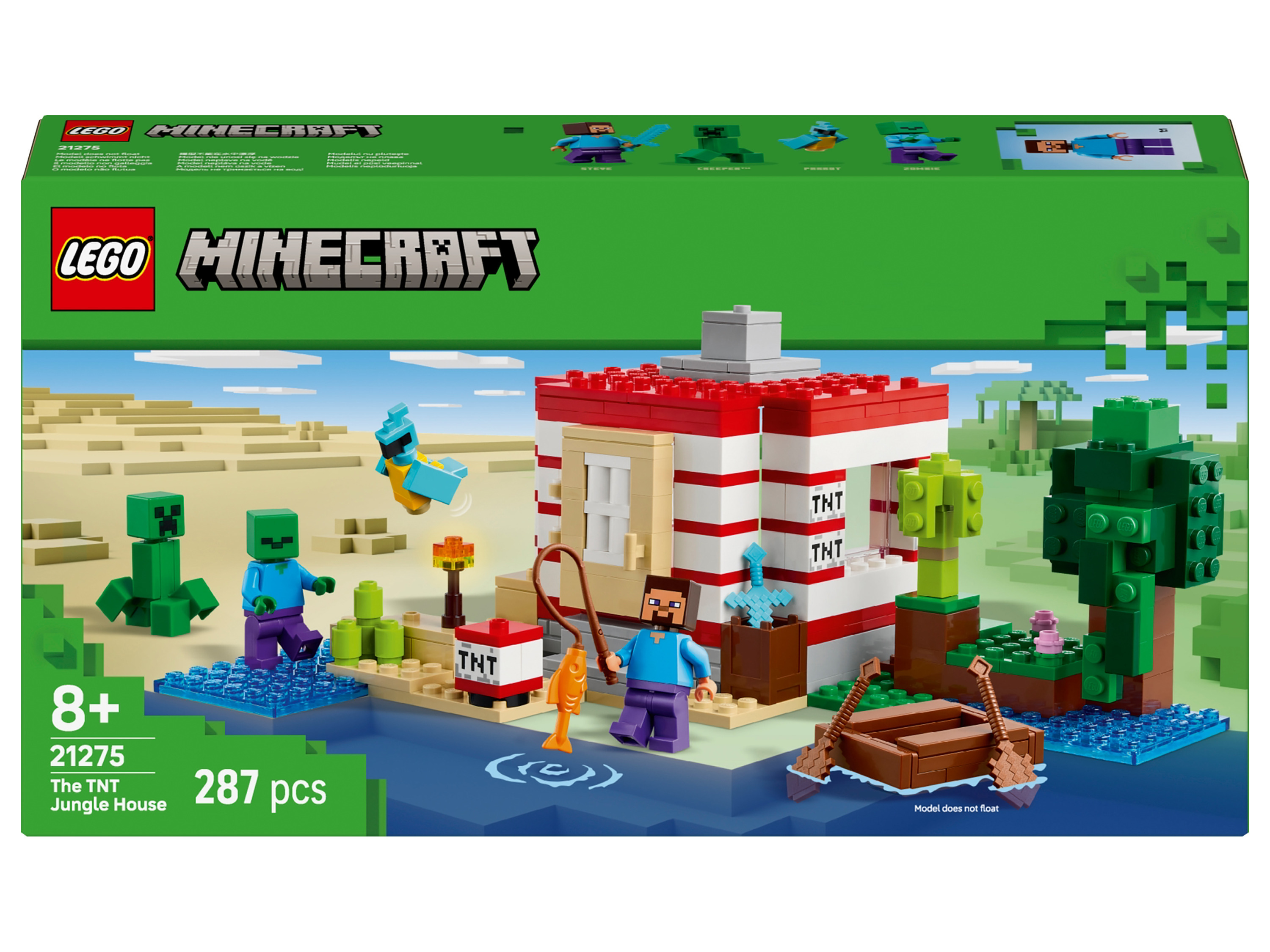 Lego Minecraft 21275 Dom TNT w dżungli