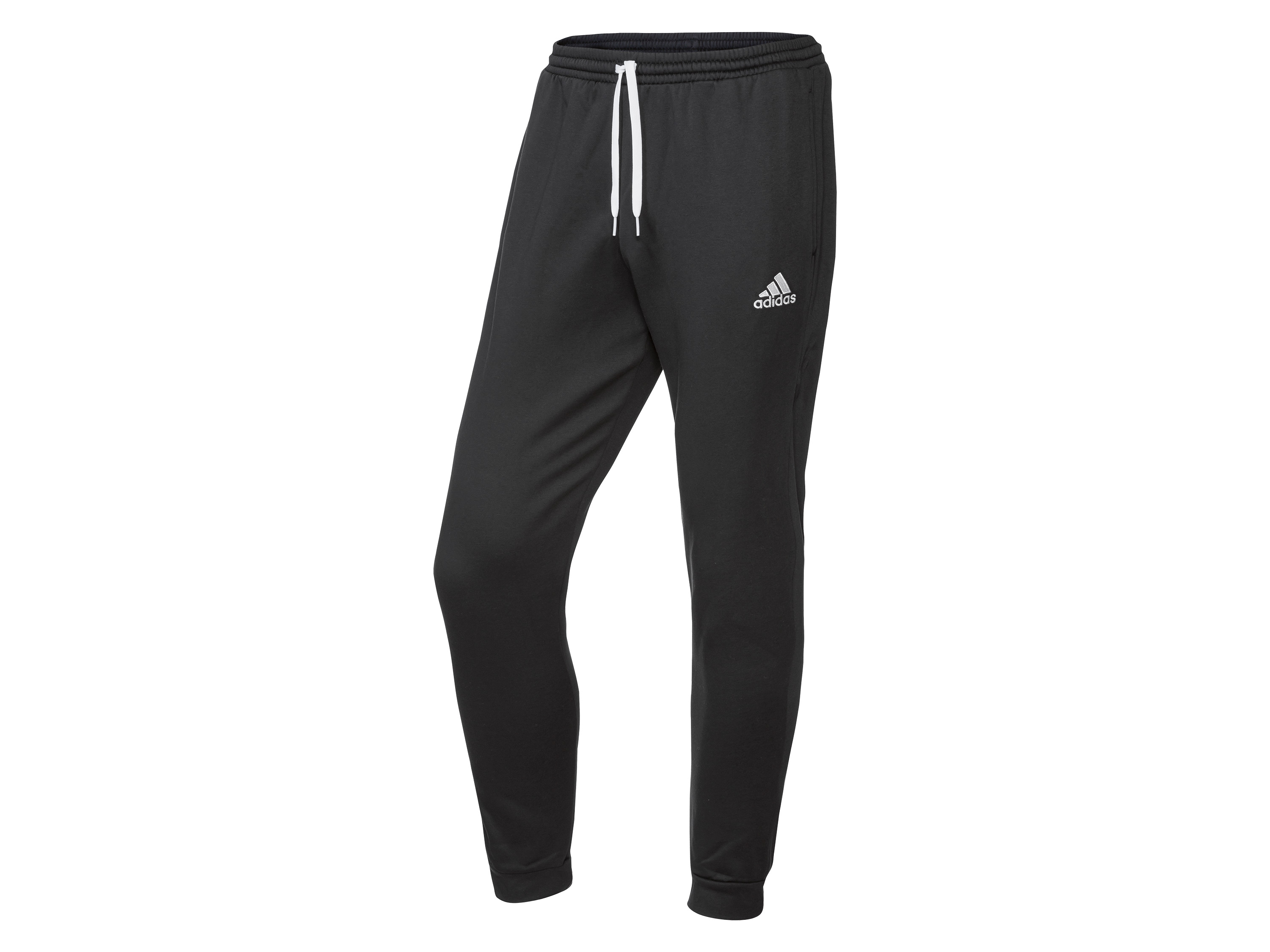 adidas Spodnie dresowe męskie z bawełną Czarny, L