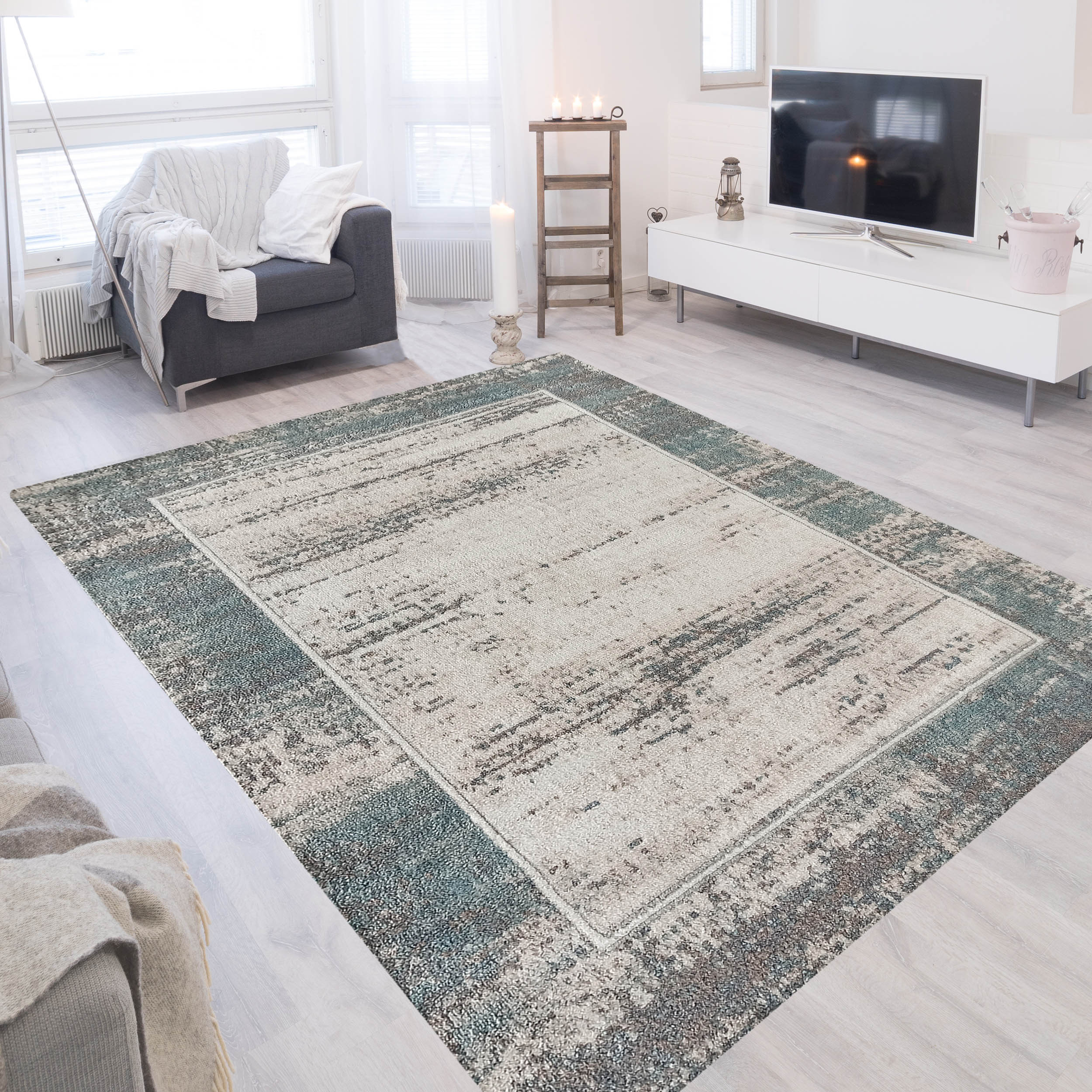 Dywan - 80 x 150 cm - Wielokolorowy - Nowoczesny - Dywanopol