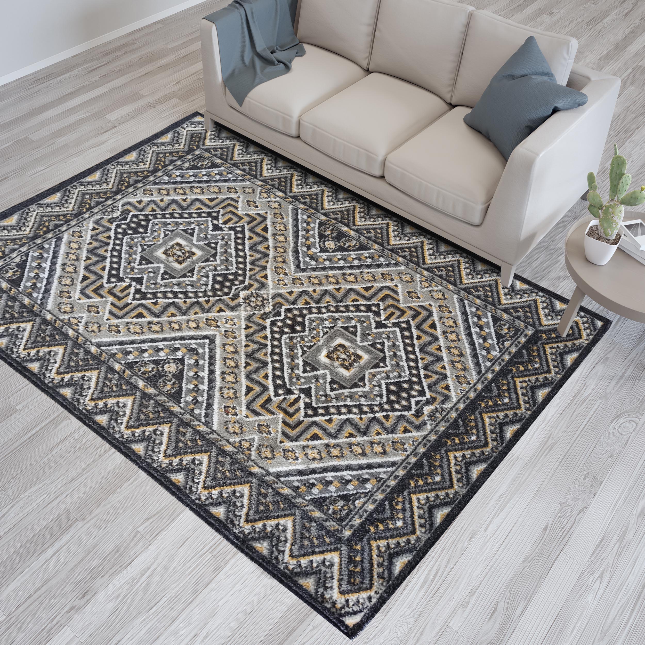 Dywan - 80 x 150 cm - Wielokolorowy - Nowoczesny - Dywanopol