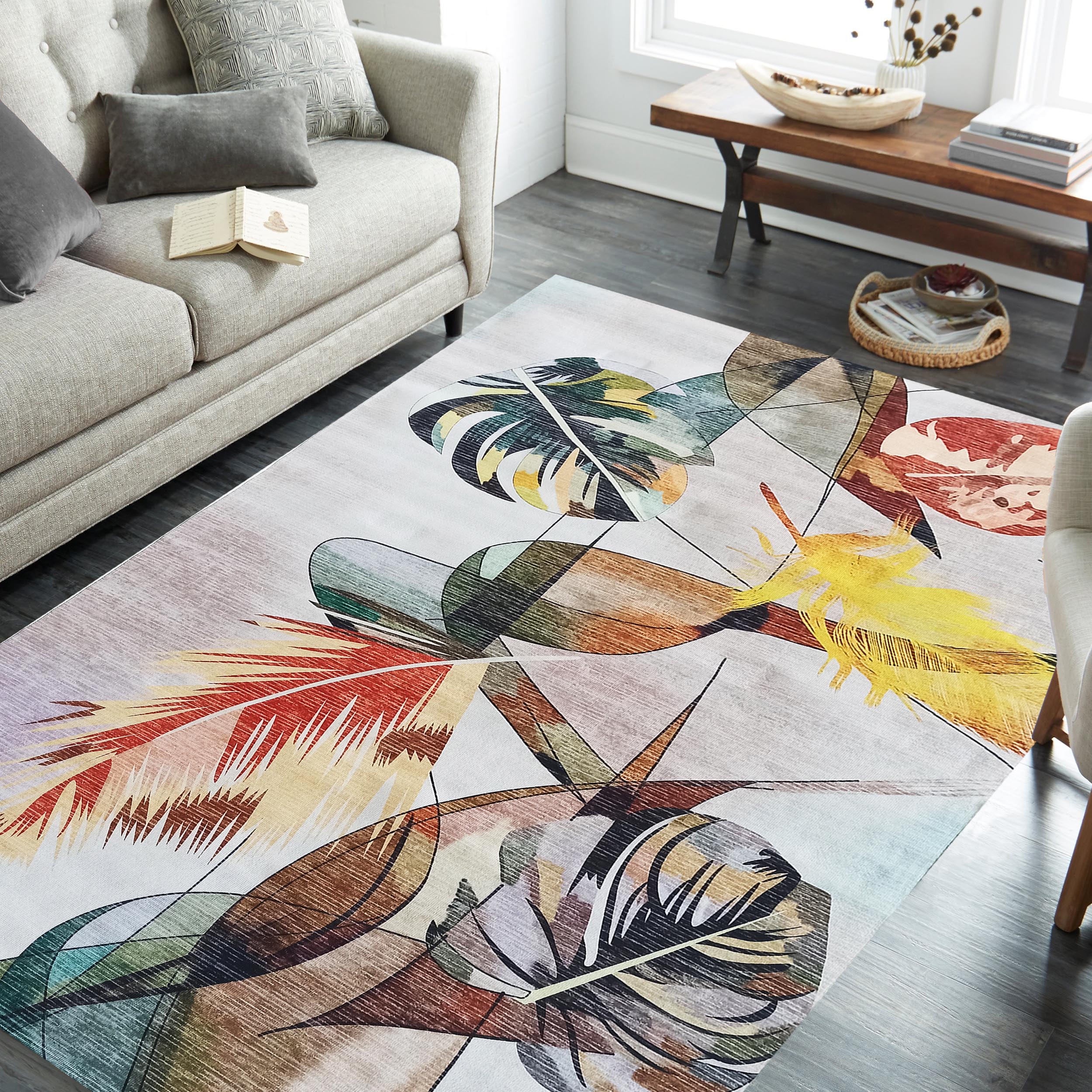 Dywan - 80 x 150 cm - Wielokolorowy - Nowoczesny - Dywanopol