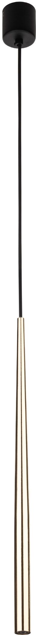 Darmowa Dostawa - Lampa wisząca 1x8 W czarna-złota TK Lighting Piano 10116