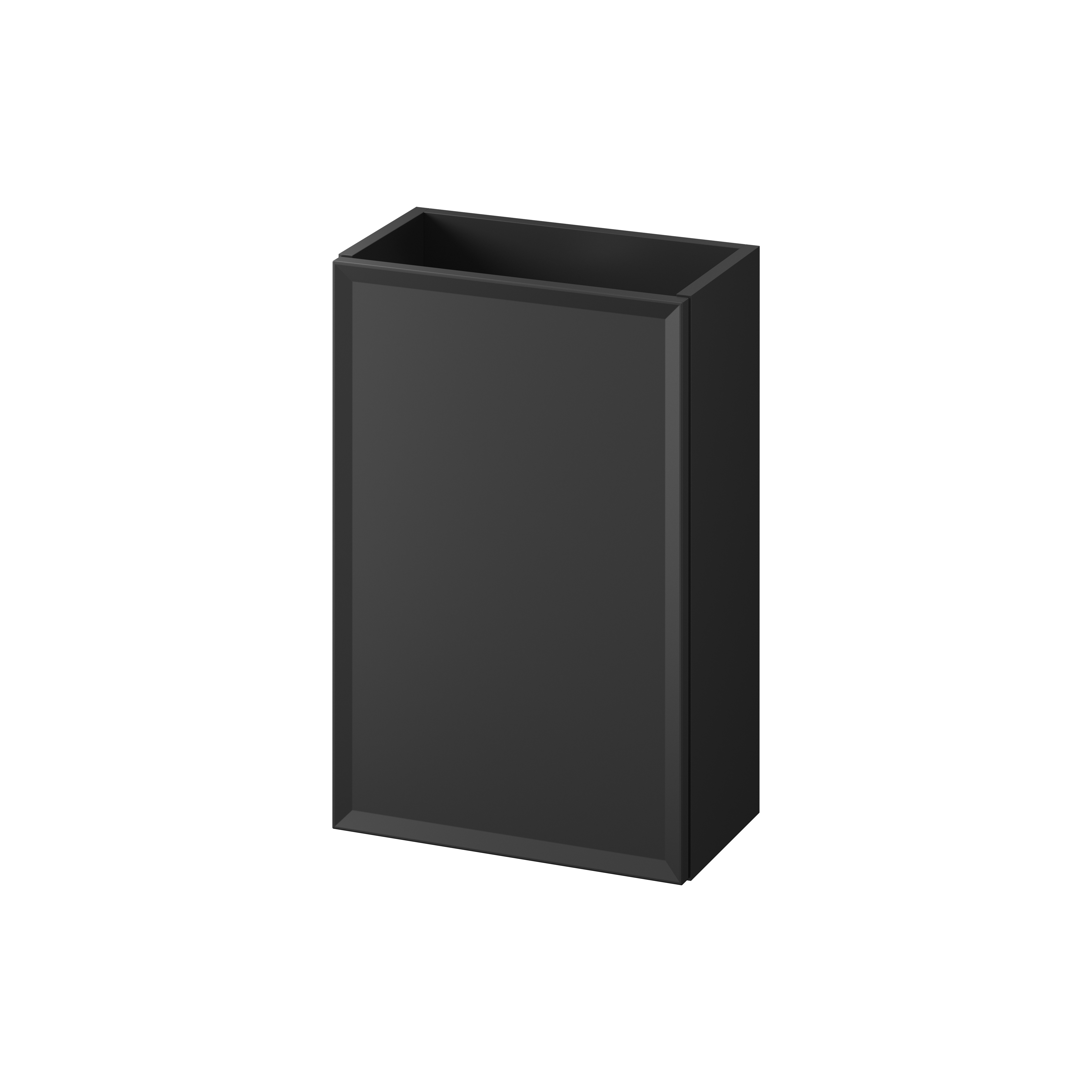 Darmowa Dostawa - Szafka 39.2x21.4x59 cm podumywalkowa wisząca czarna Cersanit Milagros S1022003
