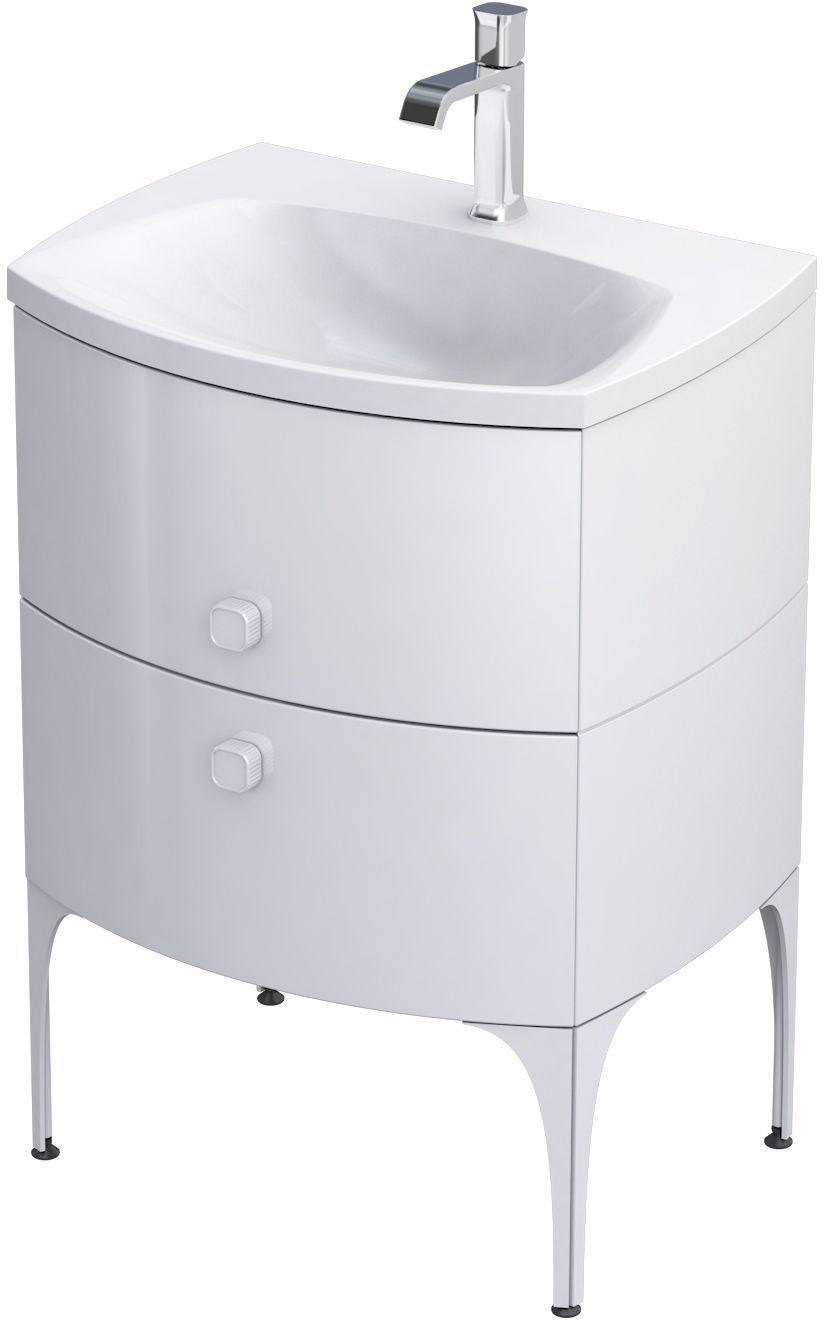 Darmowa Dostawa - Szafka 61.6x47.7x55.4 cm podumywalkowa wisząca biała Oristo Louis OR50SD2S621