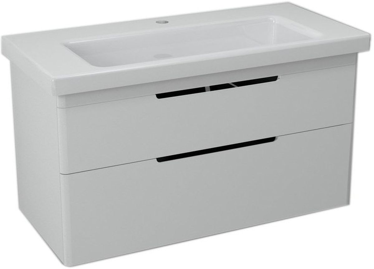 Darmowa Dostawa - Szafka 95.7x42.8x55 cm podumywalkowa wisząca biały Sapho Ella EL1003030