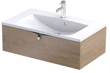 Darmowa Dostawa - Szafka 79.6x45.5x25 cm podumywalkowa wisząca dąb Oristo Siena OR45SD1S8078