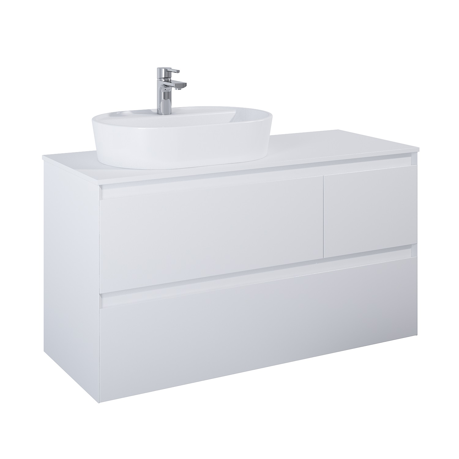 Darmowa Dostawa - Szafka 120x45.8x63.5 cm podumywalkowa wisząca biała Elita Split RE012006155290