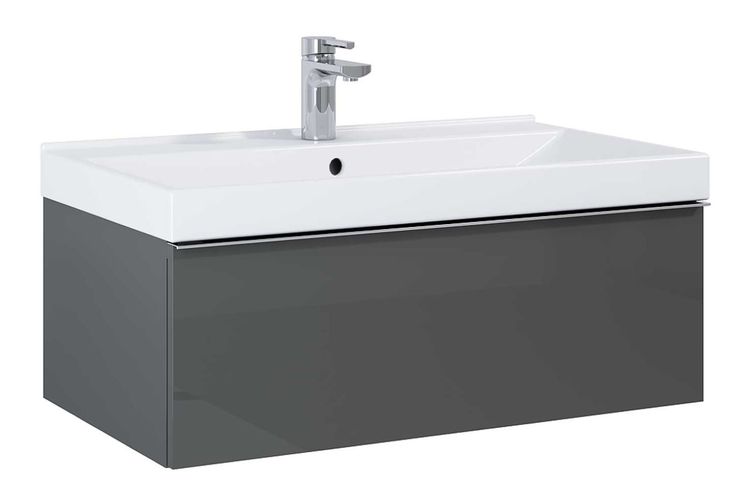 Darmowa Dostawa - Szafka 80x44.9x28.1 cm podumywalkowa wisząca antracyt Elita Look RE010803026610