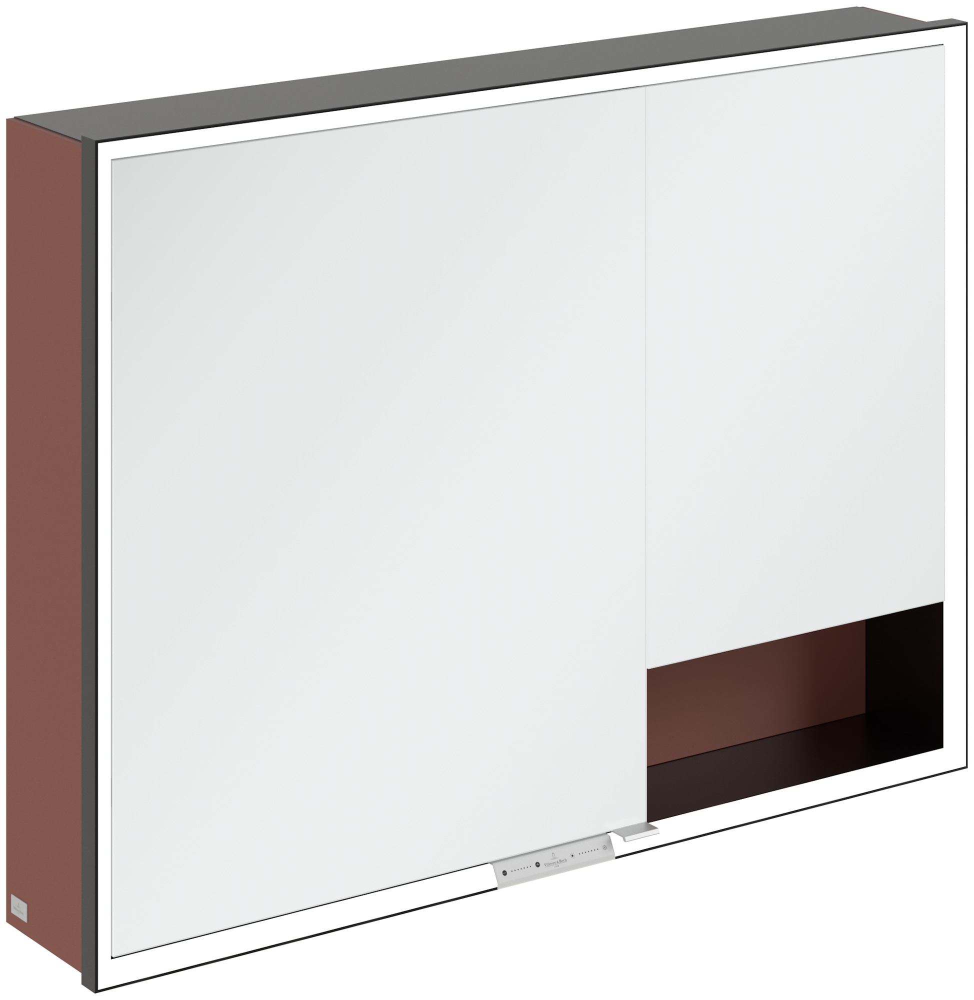 Darmowa Dostawa - Szafka 100x16.8x75 cm z lustrem czerwona Villeroy & Boch My View+ B48110AH