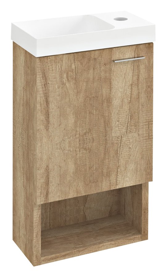 Darmowa Dostawa - Szafka 30x16.5x53 cm podumywalkowa wisząca dąb Sapho Latus LT7112222