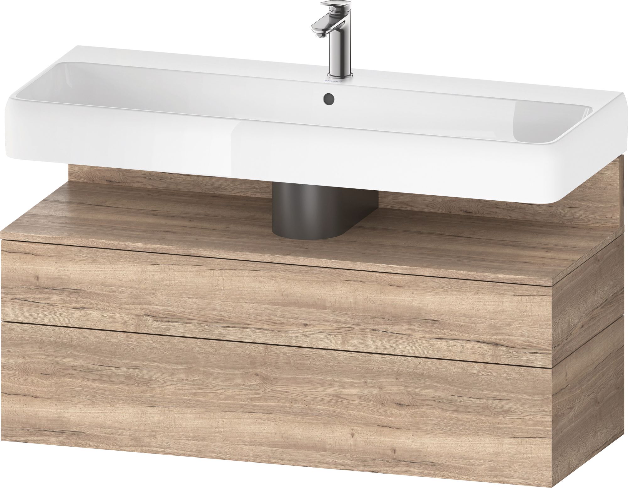 Darmowa Dostawa - Szafka 119x47x59 cm podumywalkowa wisząca dąb Duravit Qatego QA4396055550010