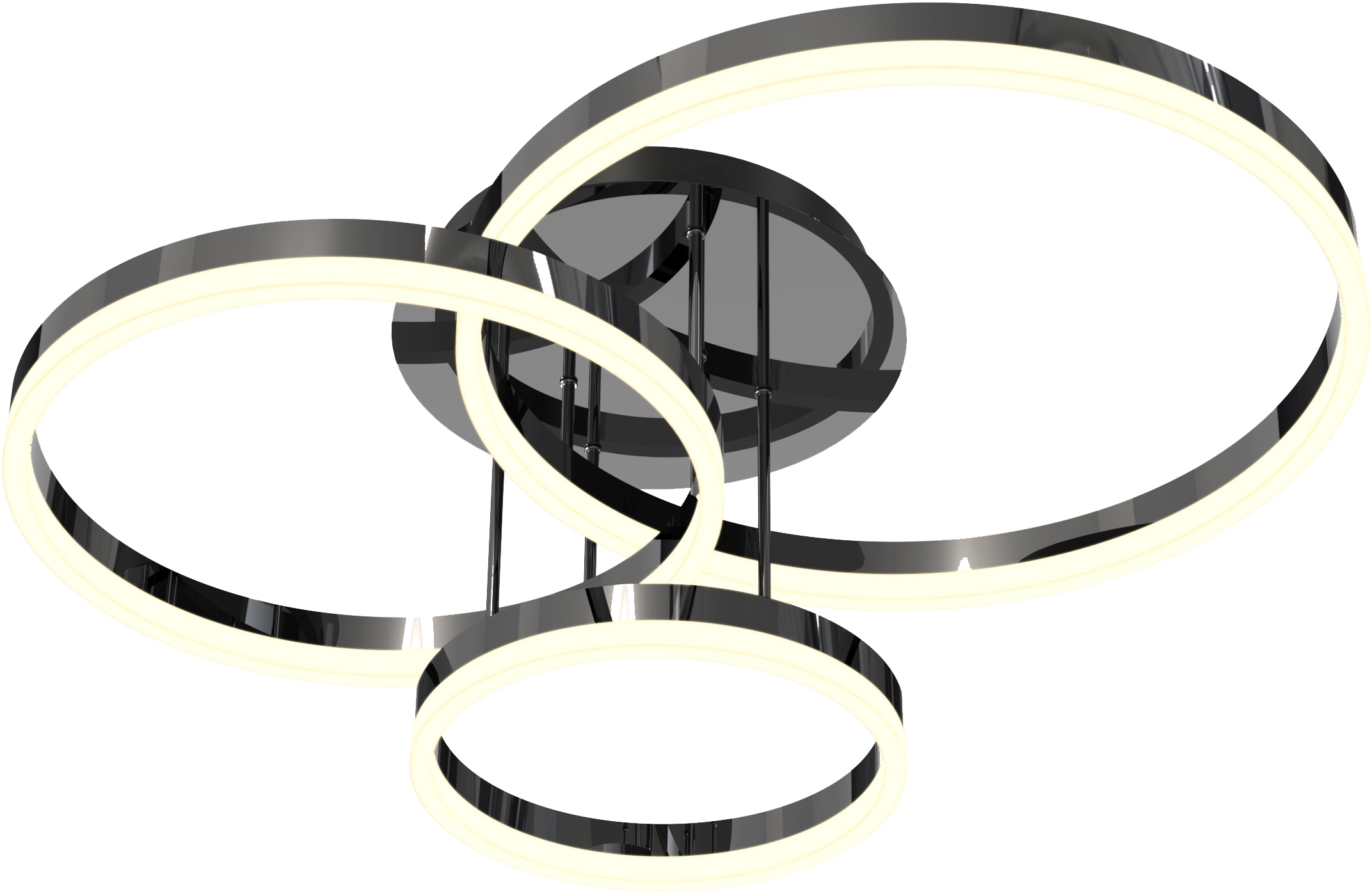 Darmowa Dostawa - Lampa podsufitowa 3x17 W czarna-chrom Aviano Perpignon 9049405