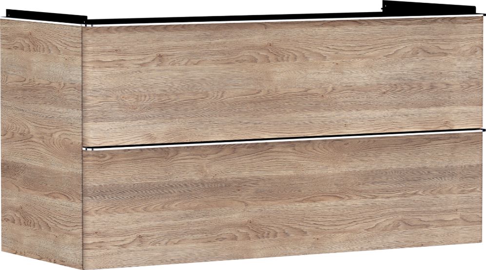 Darmowa Dostawa - Szafka 118x49.5x62.5 cm podumywalkowa wisząca dąb-chrom Hansgrohe Xelu Q 54037000