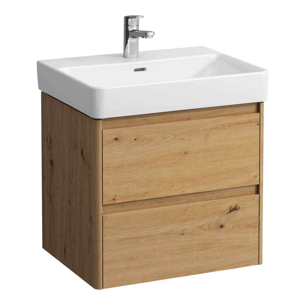 Darmowa Dostawa - Szafka 57x44.5x51.5 cm podumywalkowa wisząca dąb Laufen Base 2.0 H4112721082671