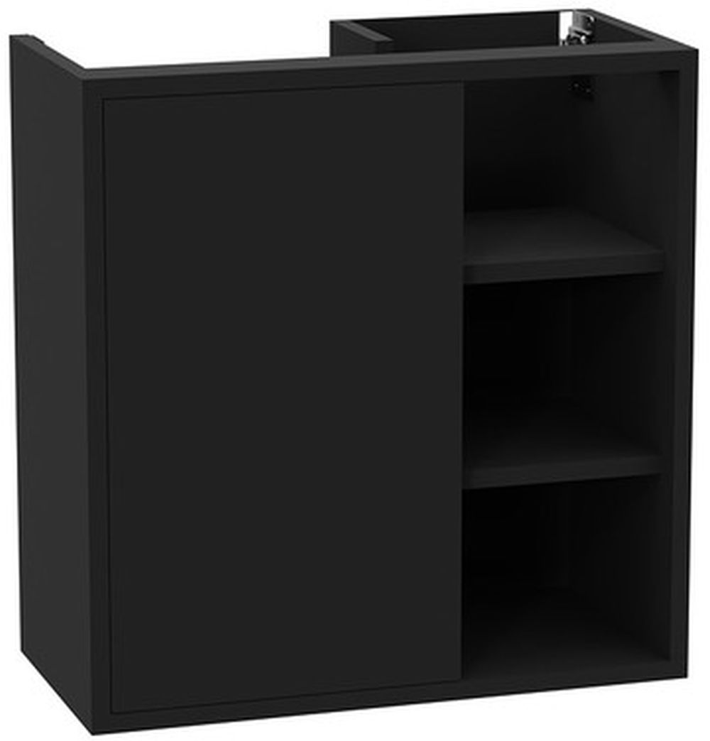 Darmowa Dostawa - Szafka 57x28x60 cm podumywalkowa wisząca czarna Excellent Ness MLEX8201600BL