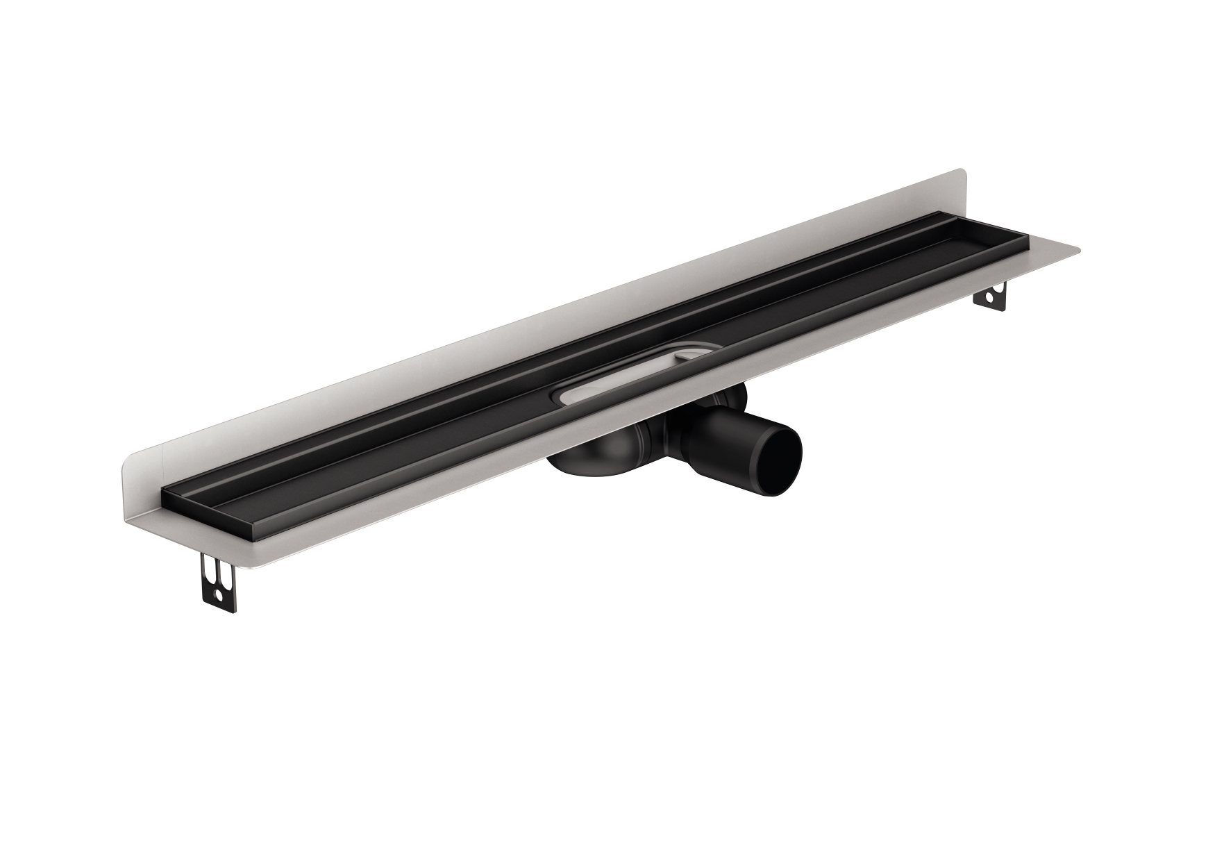 Darmowa Dostawa - Odpływ liniowy z rusztem czarnym 68.5 cm ACO ShowerDrain C Black 90109122