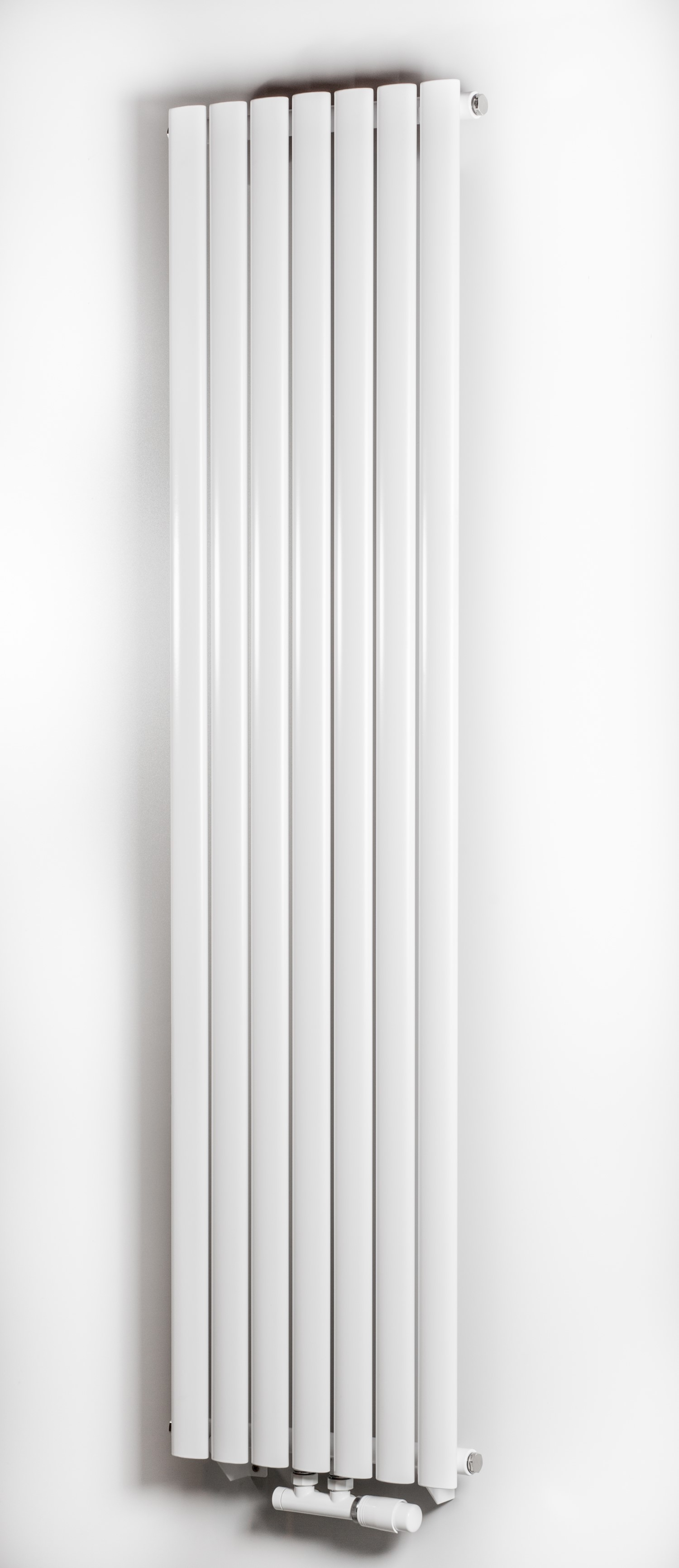 Darmowa Dostawa - Grzejnik dekoracyjny 160x35.2 cm podłączenie dolne biały Luxrad Ring RIN16003529003ZDC