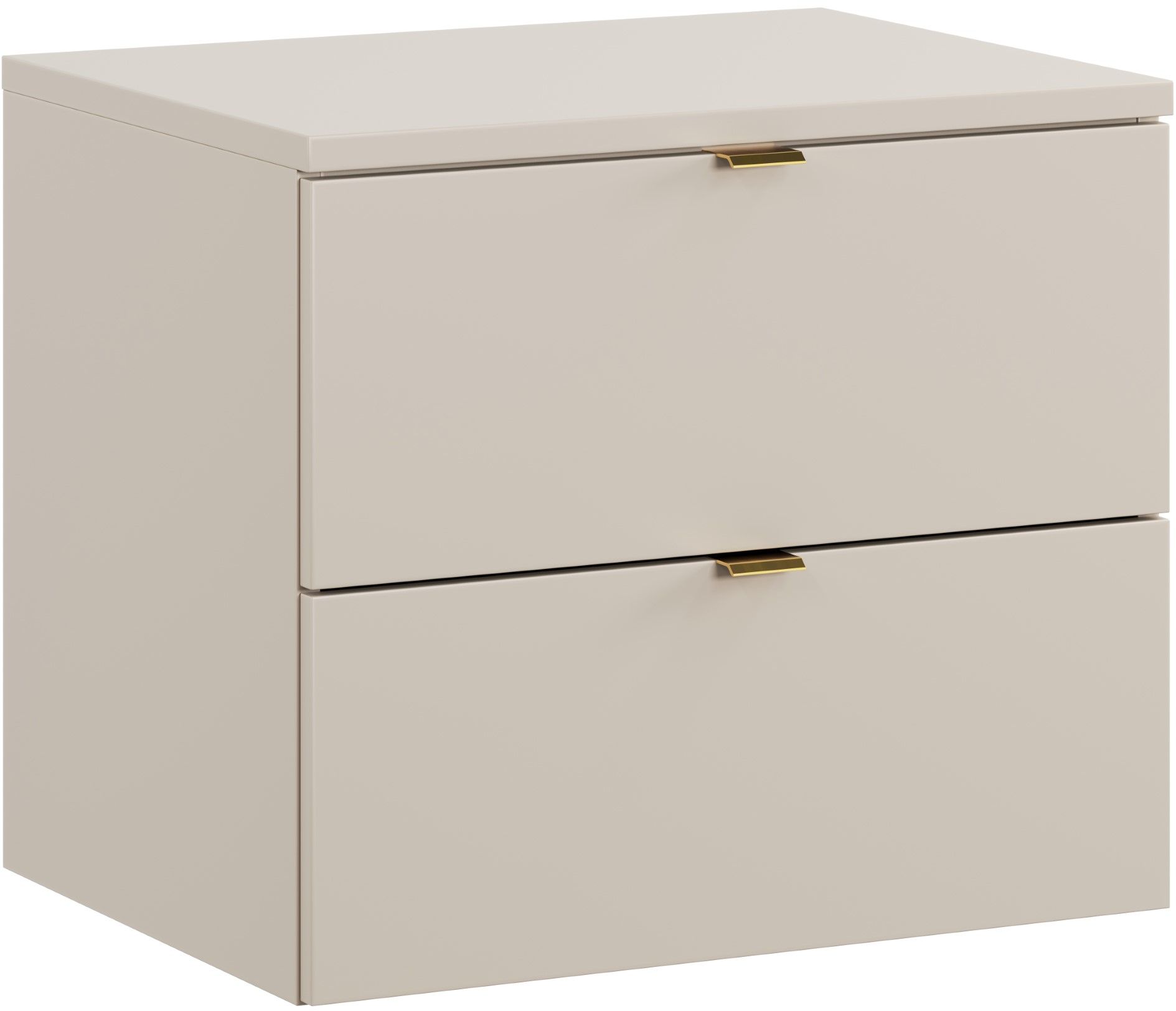 Darmowa Dostawa - Szafka z blatem 60x46x50 cm podumywalkowa wisząca beżowa Comad Dalia Cashmere SETDCB60CM