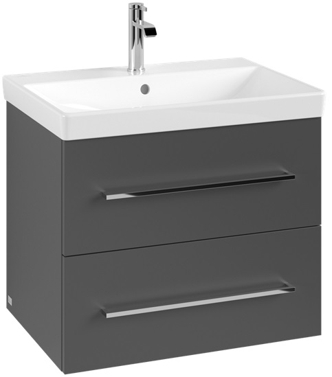 Darmowa Dostawa - Szafka 63x45.2x51.4 cm podumywalkowa wisząca grafitowa Villeroy & Boch Avento A89000VR