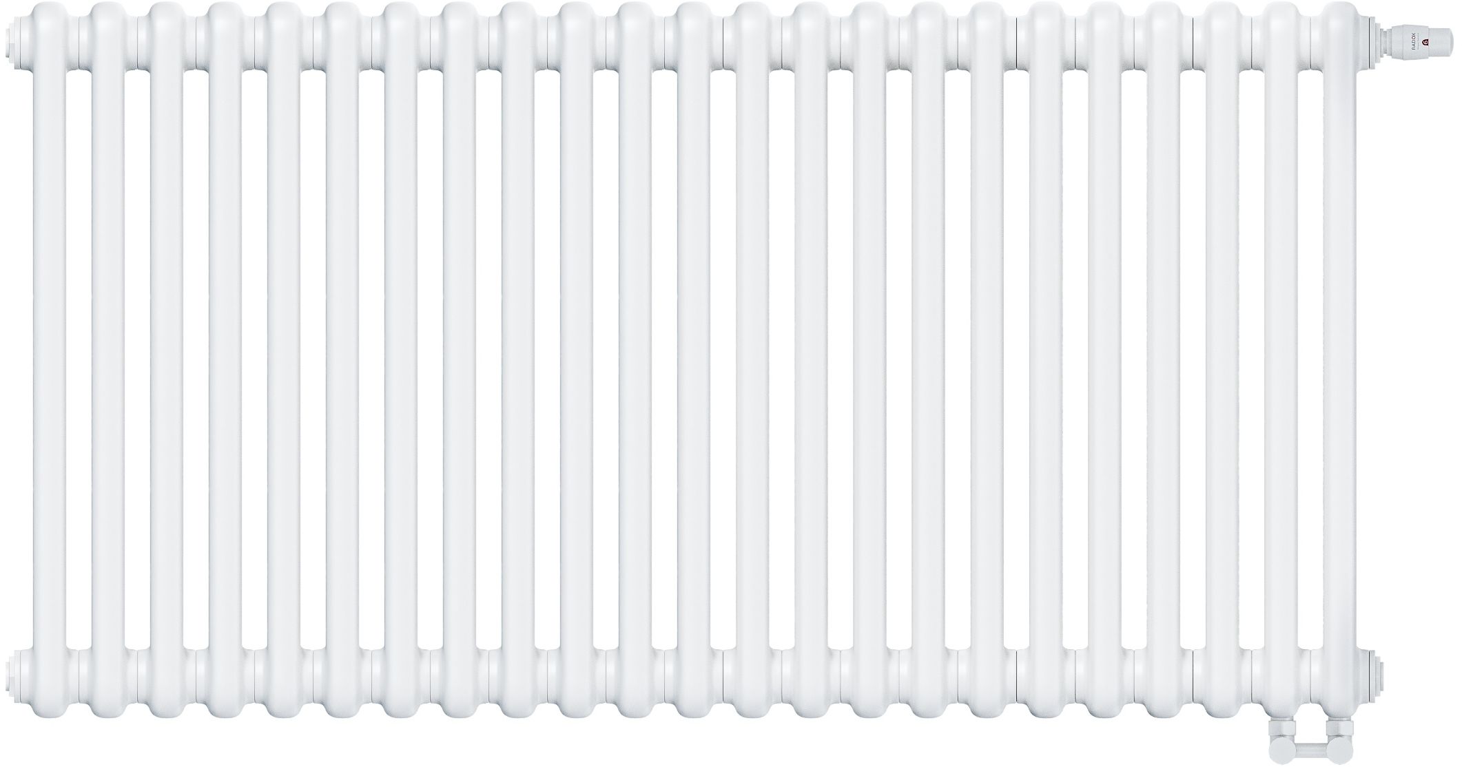 Darmowa Dostawa - Grzejnik pokojowy 56.5x103.5 cm podłączenie dolne biały Irsap Tesi 2 IRSTES205623B25