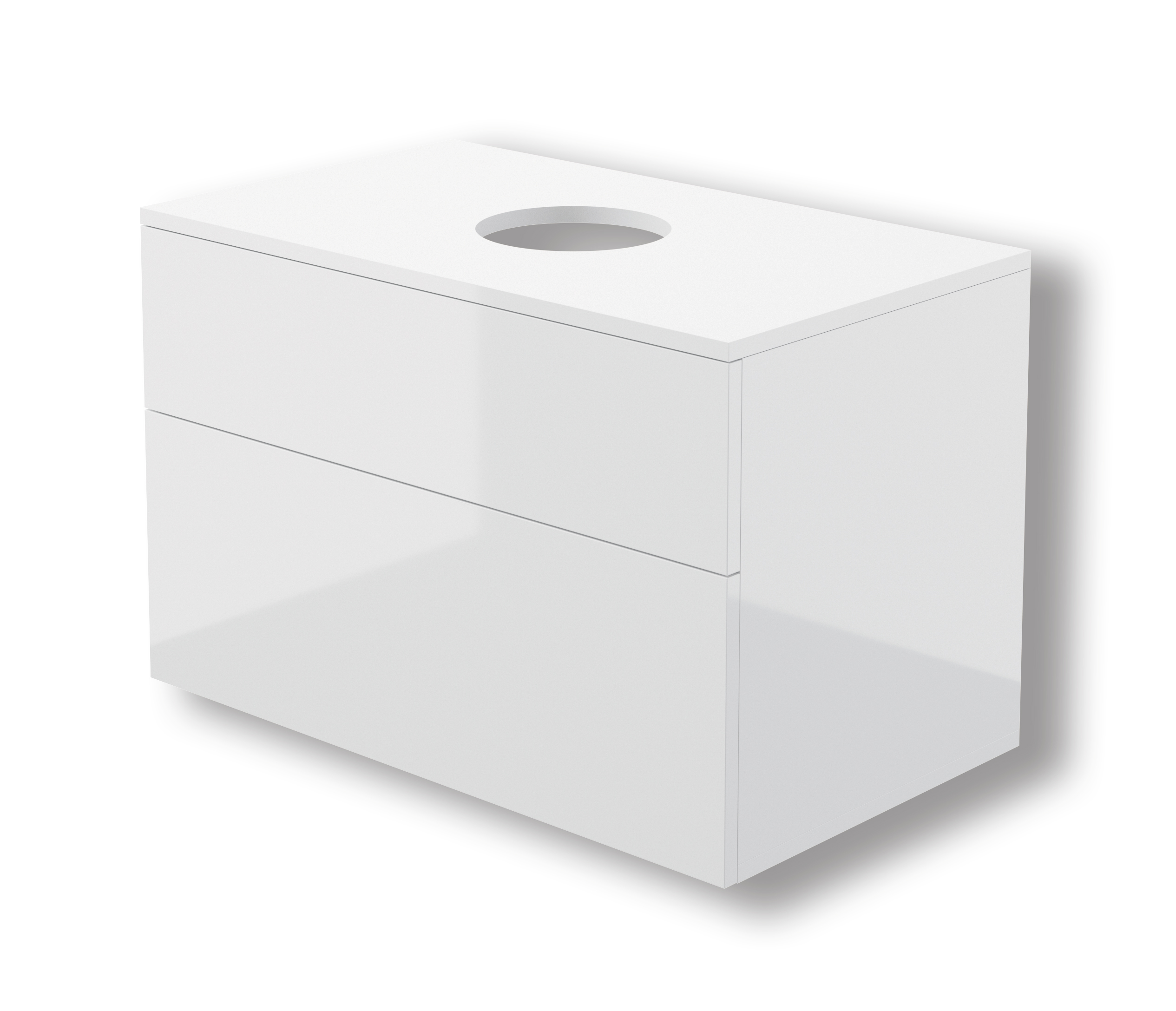 Darmowa Dostawa - Szafka z blatem 80x47x52 cm podumywalkowa wisząca biała Deante Prizma SDI6B81