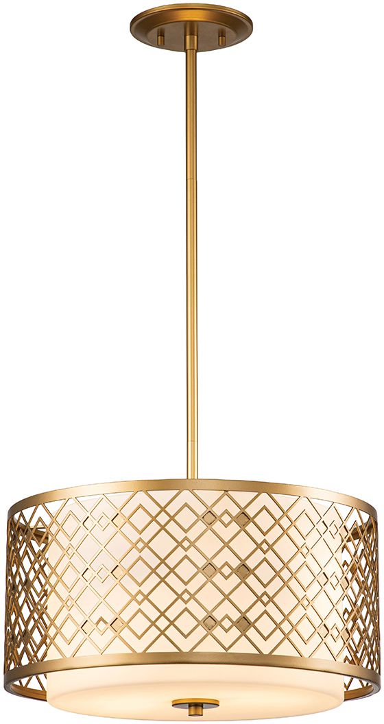 Darmowa Dostawa - Lampa wisząca 2x60 W złota Elstead Lighting Ziggy ZIGGY2PMLG