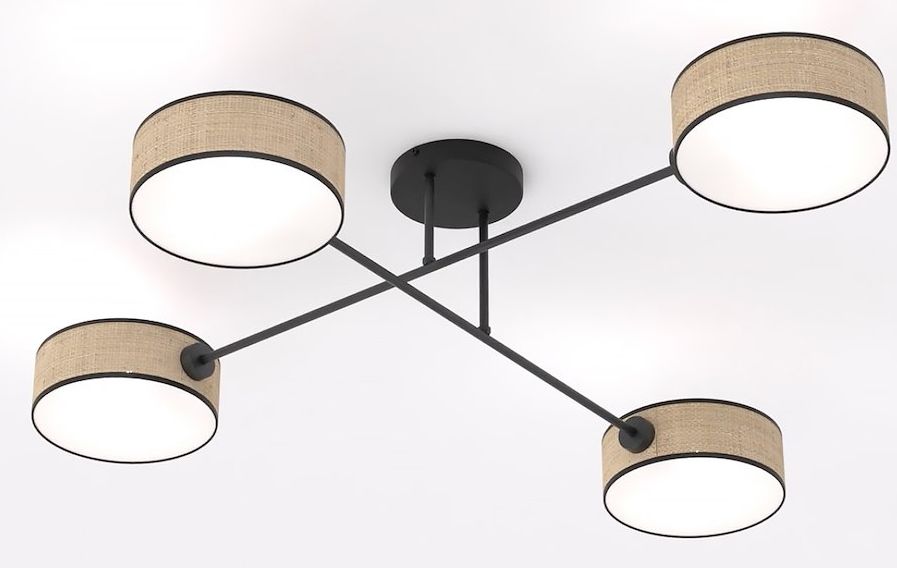 Darmowa Dostawa - Lampa podsufitowa 4x10 W beżowa Emibig Maga 15714