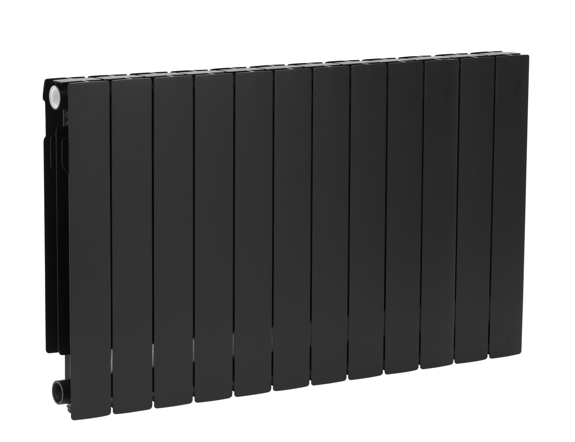 Darmowa Dostawa - Grzejnik pokojowy 57x96.6 cm podłączenie boczne czarny KFA Armatura ADR 76312081