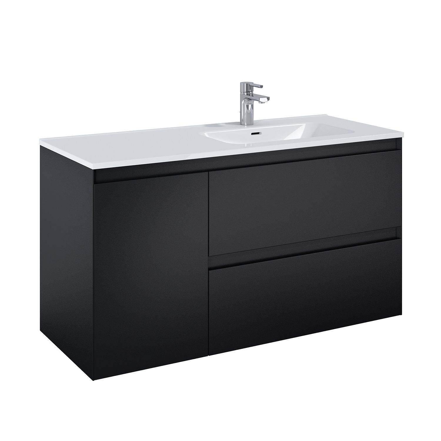 Darmowa Dostawa - Szafka 120x45.8x63.5 cm podumywalkowa wisząca czarna Elita Split RE011205257160