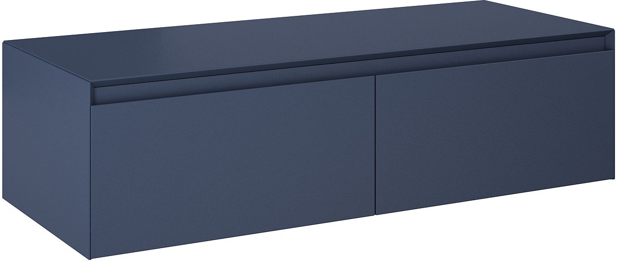 Darmowa Dostawa - Szafka z blatem 120x45.8x31.9 cm boczna wisząca niebieska Elita Split Slim RE081204057030