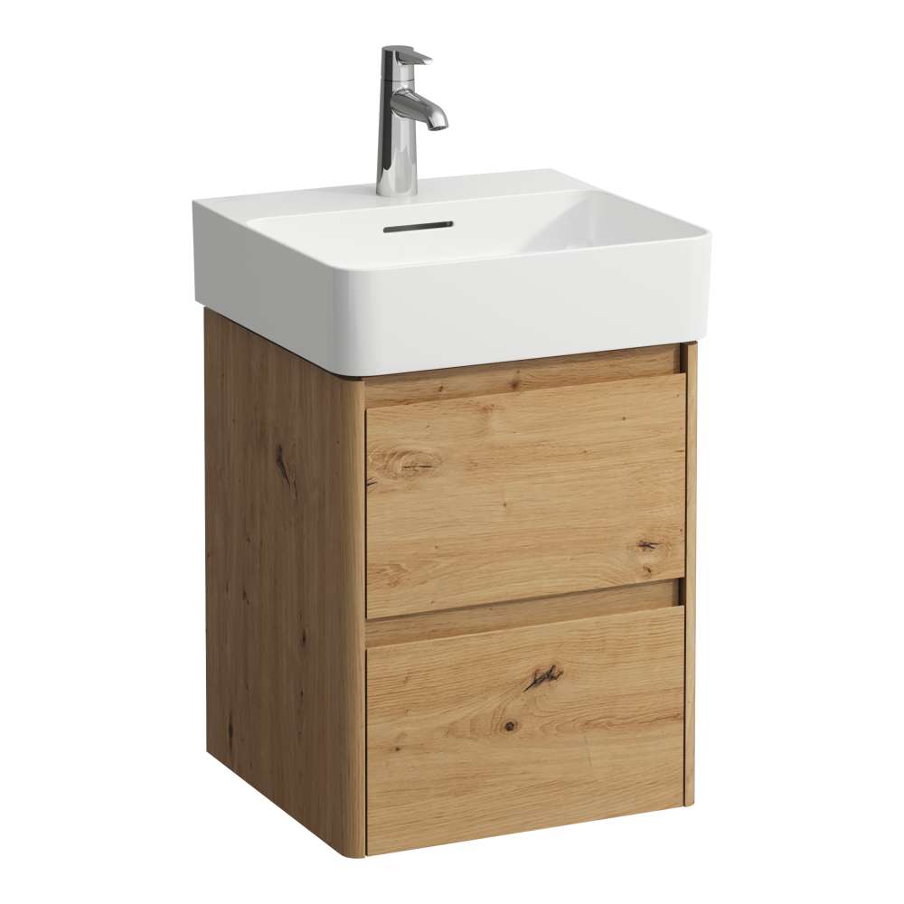 Darmowa Dostawa - Szafka 42x40x51.5 cm podumywalkowa wisząca dąb Laufen Base 2.0 H4113521082671