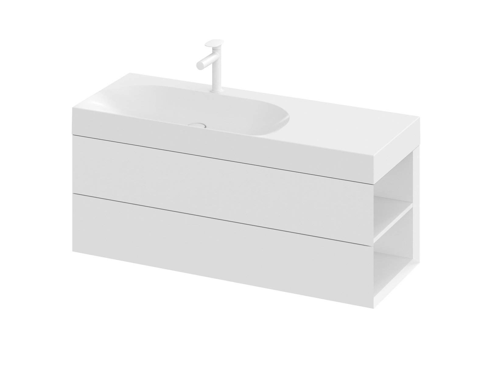 Darmowa Dostawa - Szafka 120x45x43 cm podumywalkowa wisząca biała Ravak Lite X000001891