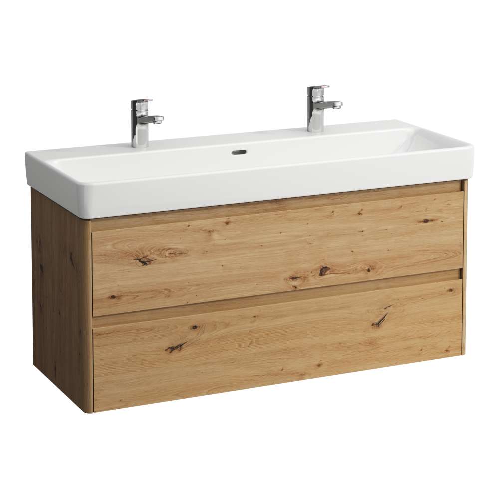 Darmowa Dostawa - Szafka 117x44.5x51.5 cm podumywalkowa wisząca dąb Laufen Base 2.0 H4113221082671