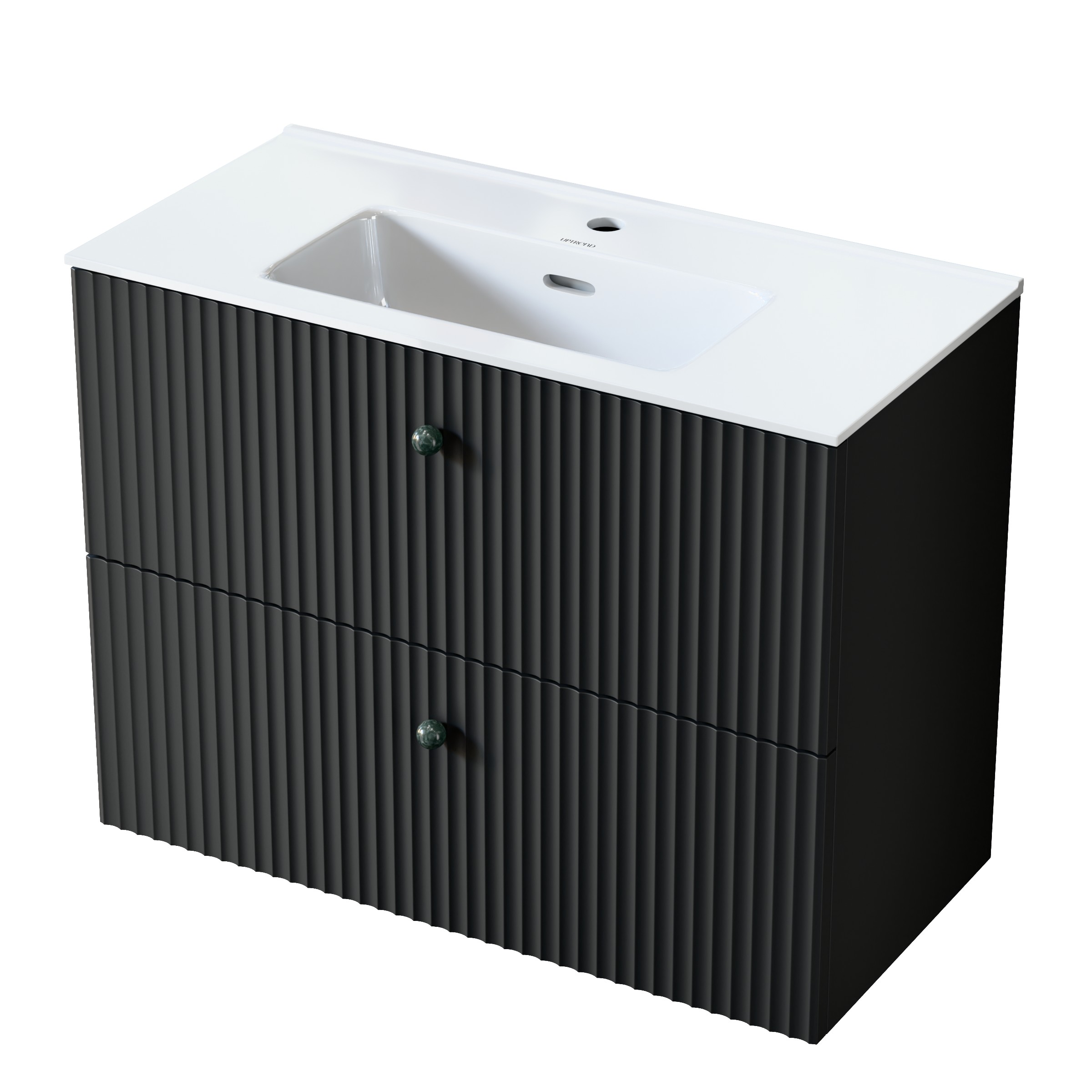Darmowa Dostawa - Szafka 79.6x38.2x60 cm podumywalkowa wisząca czarna Uptrend Panarea 005SU8003