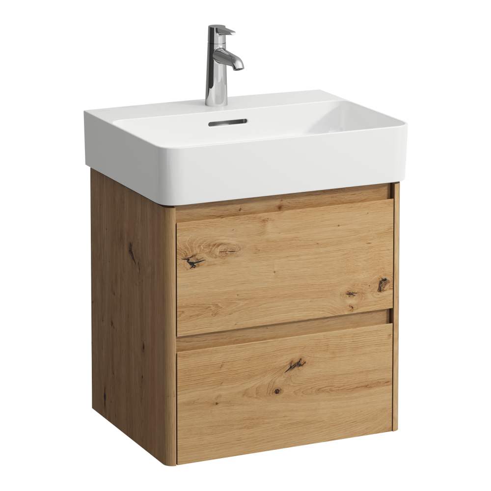 Darmowa Dostawa - Szafka 52x40x51.5 cm podumywalkowa wisząca dąb Laufen Base 2.0 H4113621082671