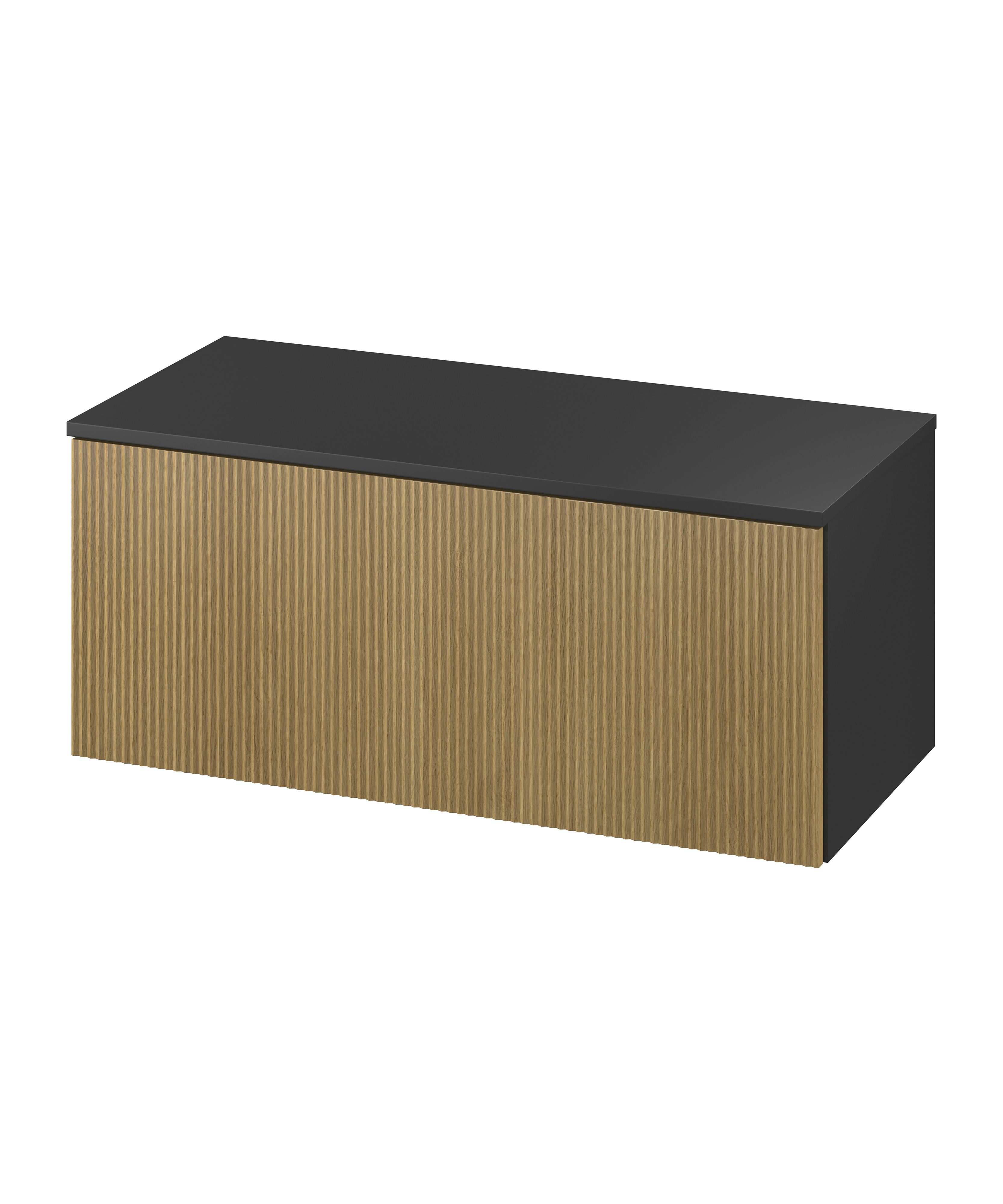 Darmowa Dostawa - Szafka z blatem 99.8x45x42.1 cm podumywalkowa wisząca antracyt Meissen Keramik Werta S1005010