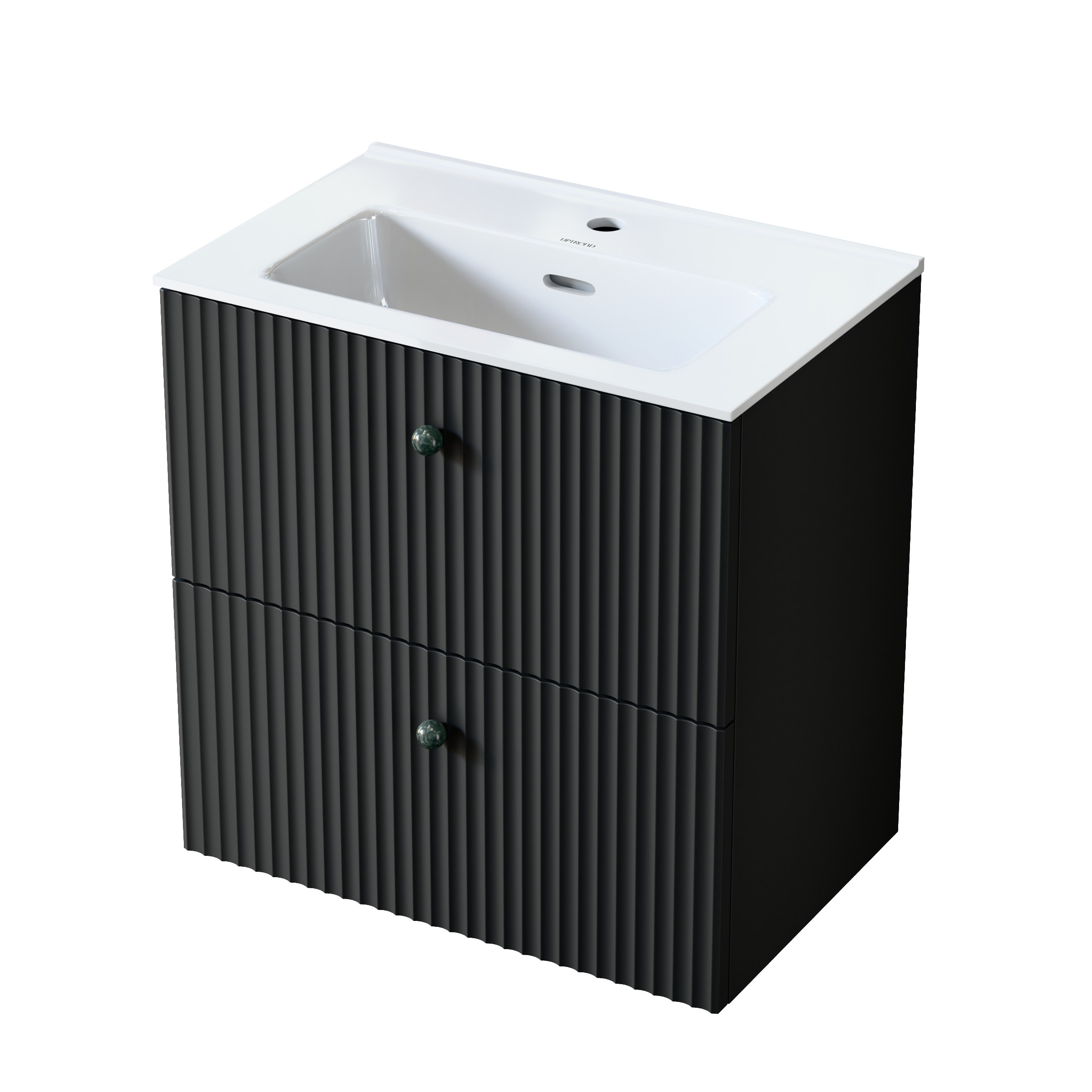 Darmowa Dostawa - Szafka 59.6x38.2x60 cm podumywalkowa wisząca czarna Uptrend Panarea 005BL6003