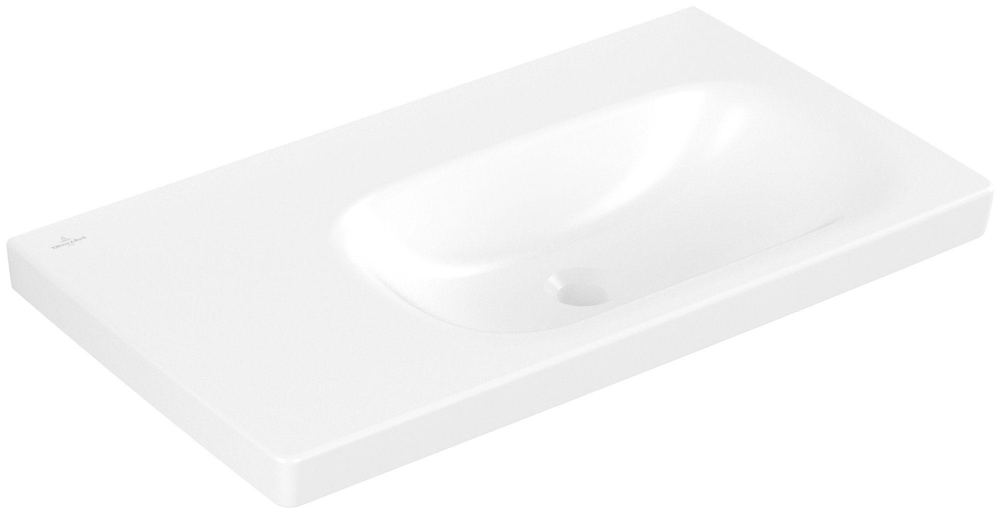 Darmowa Dostawa - Umywalka 80x46 cm prostokątna meblowa biała Villeroy & Boch Skyla 5A52R4RW